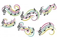 Stickserie - Love Notes - Musik Noten